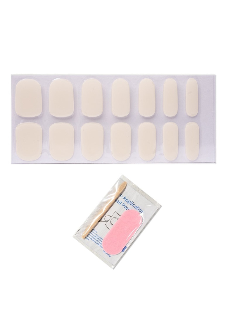 Abtibilduri pentru unghii din gel 14 buc - Nude