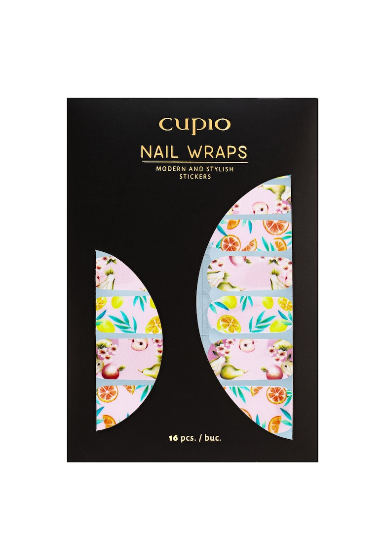 Set abtibilduri pentru unghii 16 piese - design multicolor