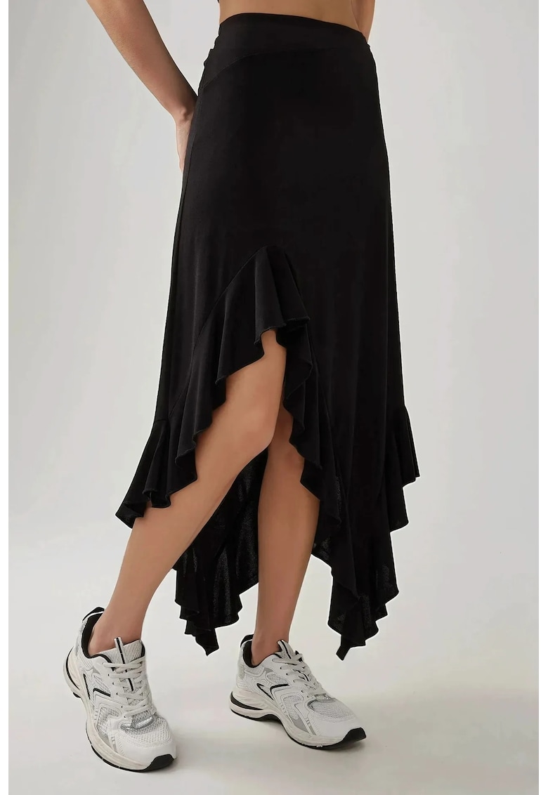 Fusta maxi dama - tricot - negru