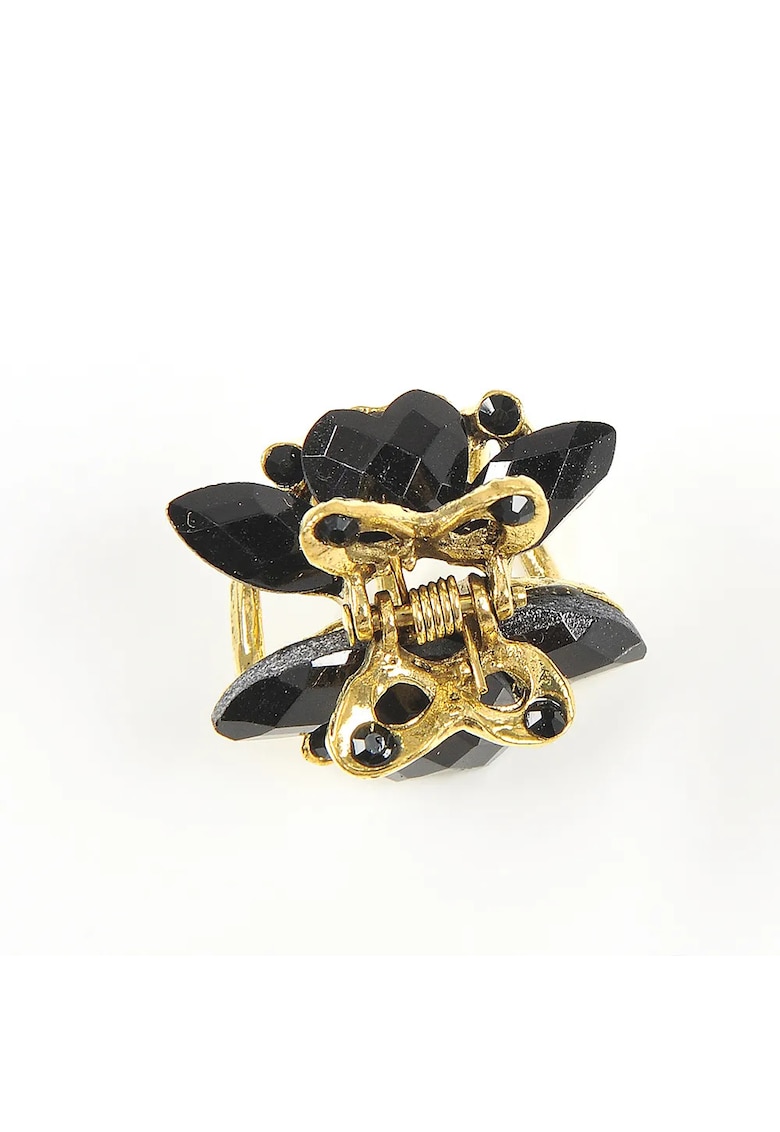 Cleste auriu cu pietre acrilice negre Cleste auriu cu pietre acrilice negre