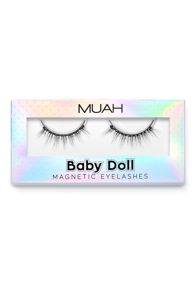 Gene false magnetice Baby Doll - fine - usor de aplicat - negru - set