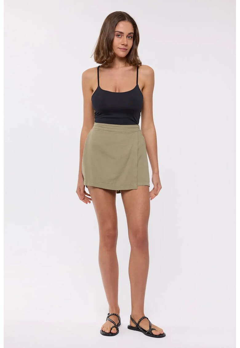 Fusta asimetrica dama - in - verde