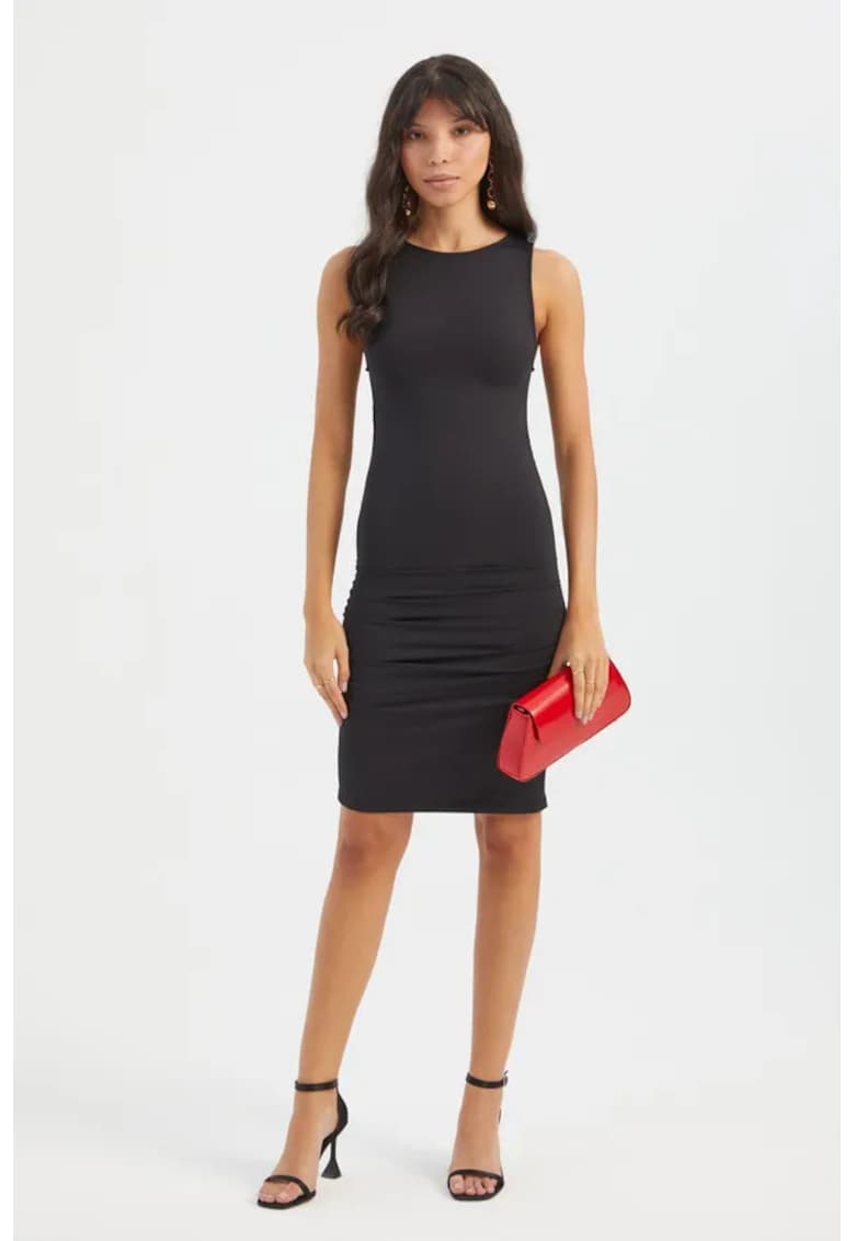 Rochie mini - mulata - neagra - jerseu