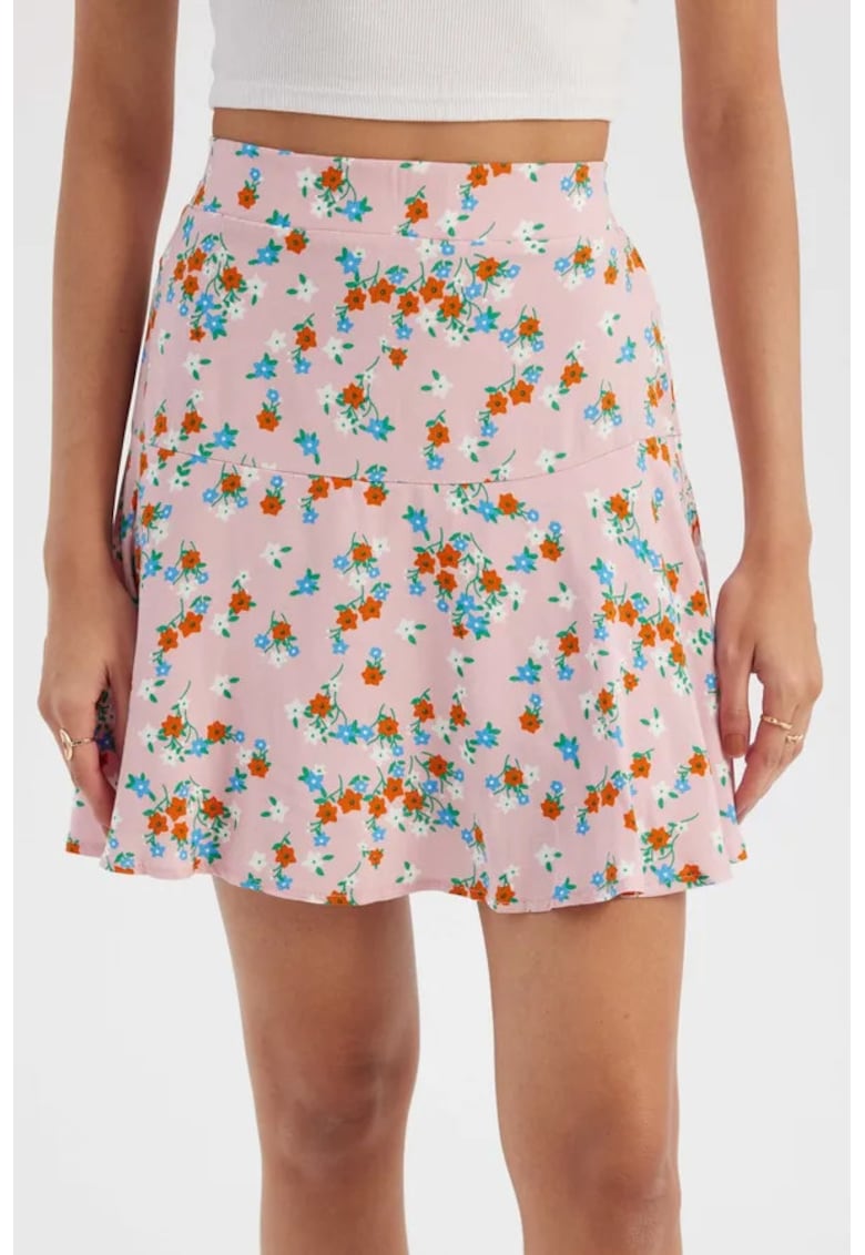 Fusta mini cu imprimeu floral