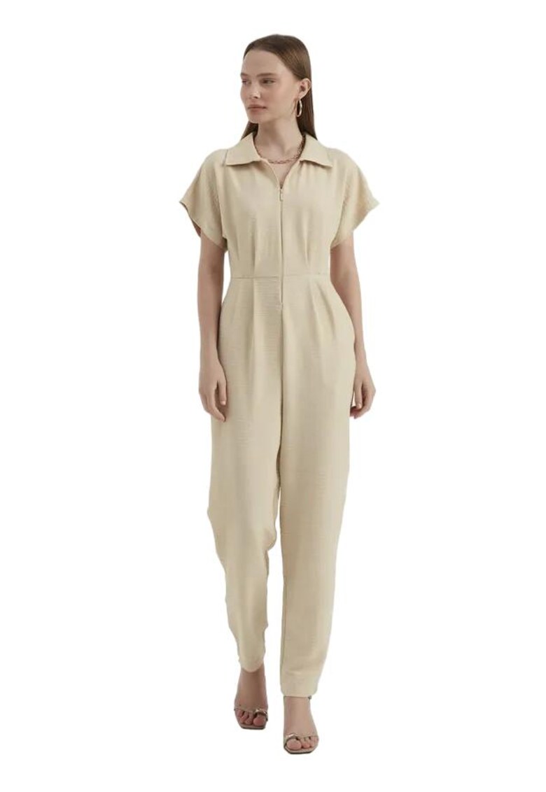 Salopeta pentru dama - Textil - Bej