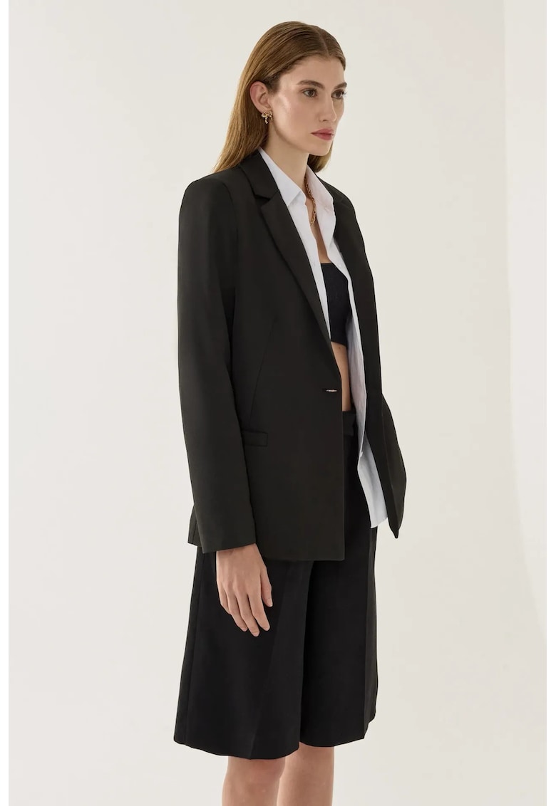 Sacou pentru dama - elegant - poliester - negru