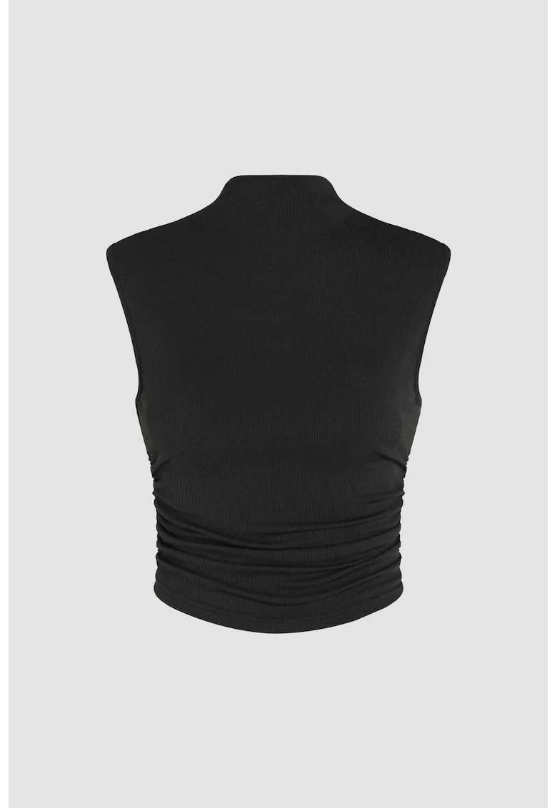 Top guler inalt - negru - Negru