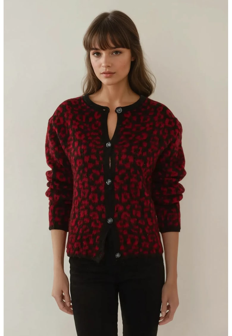 Cardigan cu animal print
