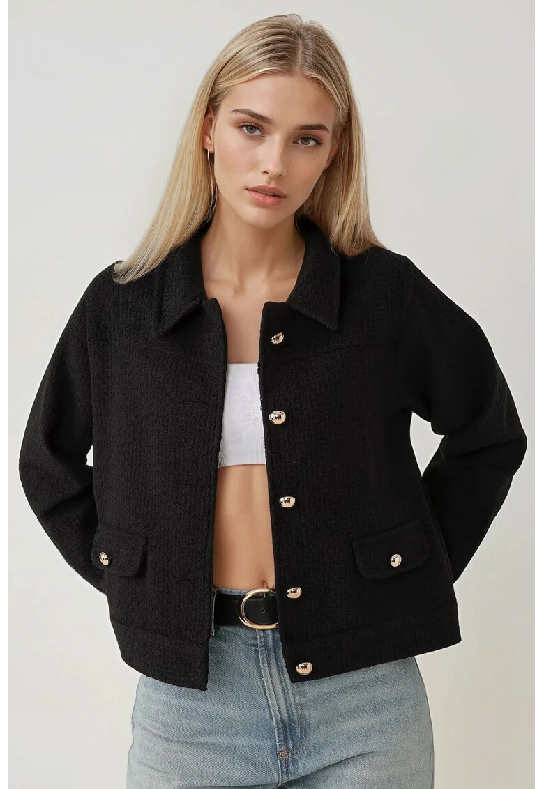 Jacheta dama - Textil - Bumbac/Poliester