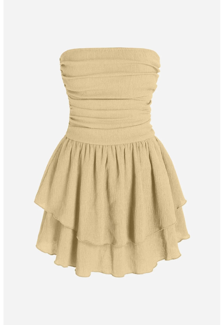 Rochie mini - texturata -volane