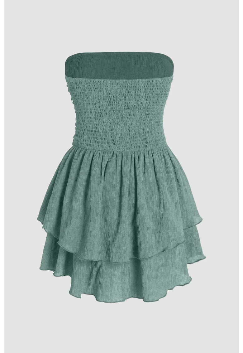 Rochie mini - texturata -volane