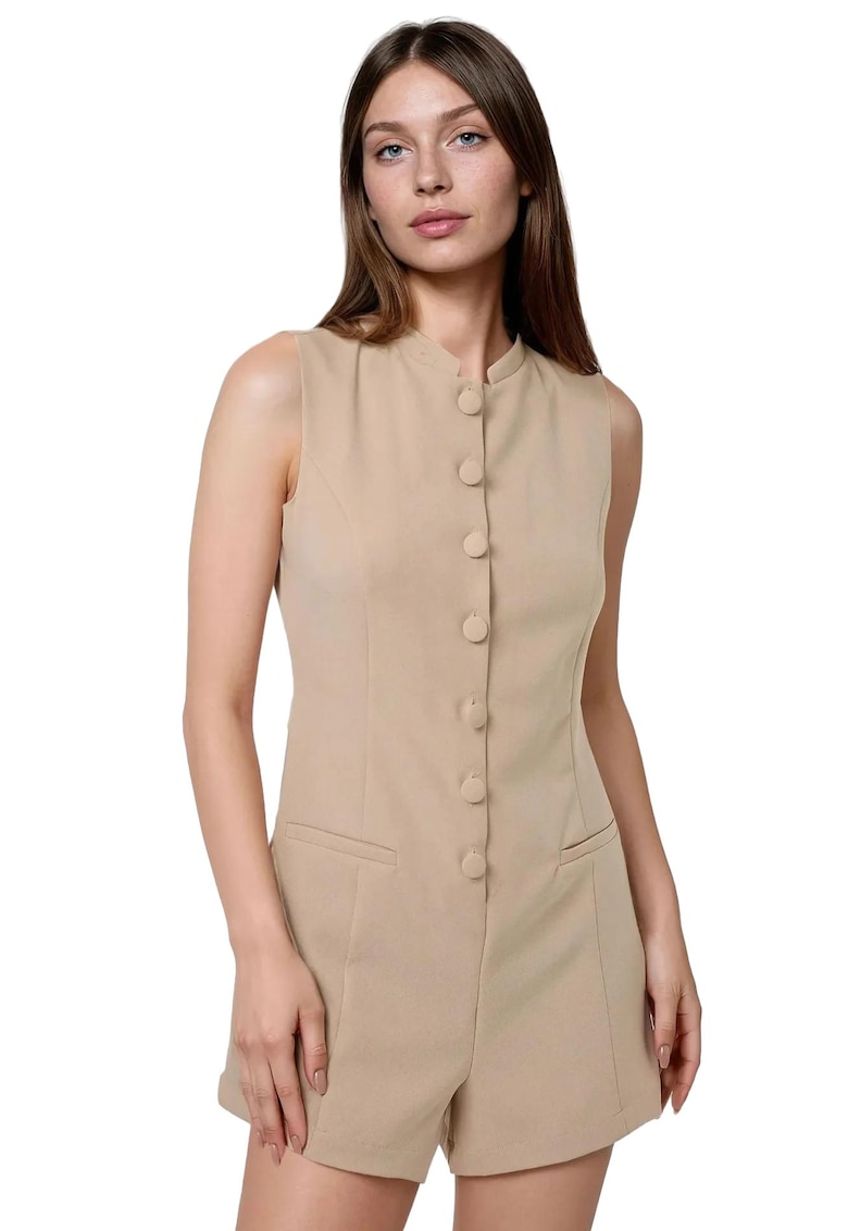 Salopeta pentru dama - Bej - Textil