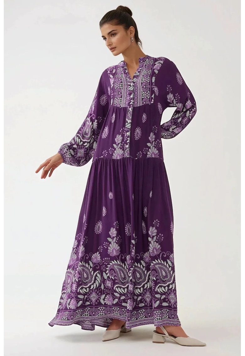 Rochie maxi cu imprimeu