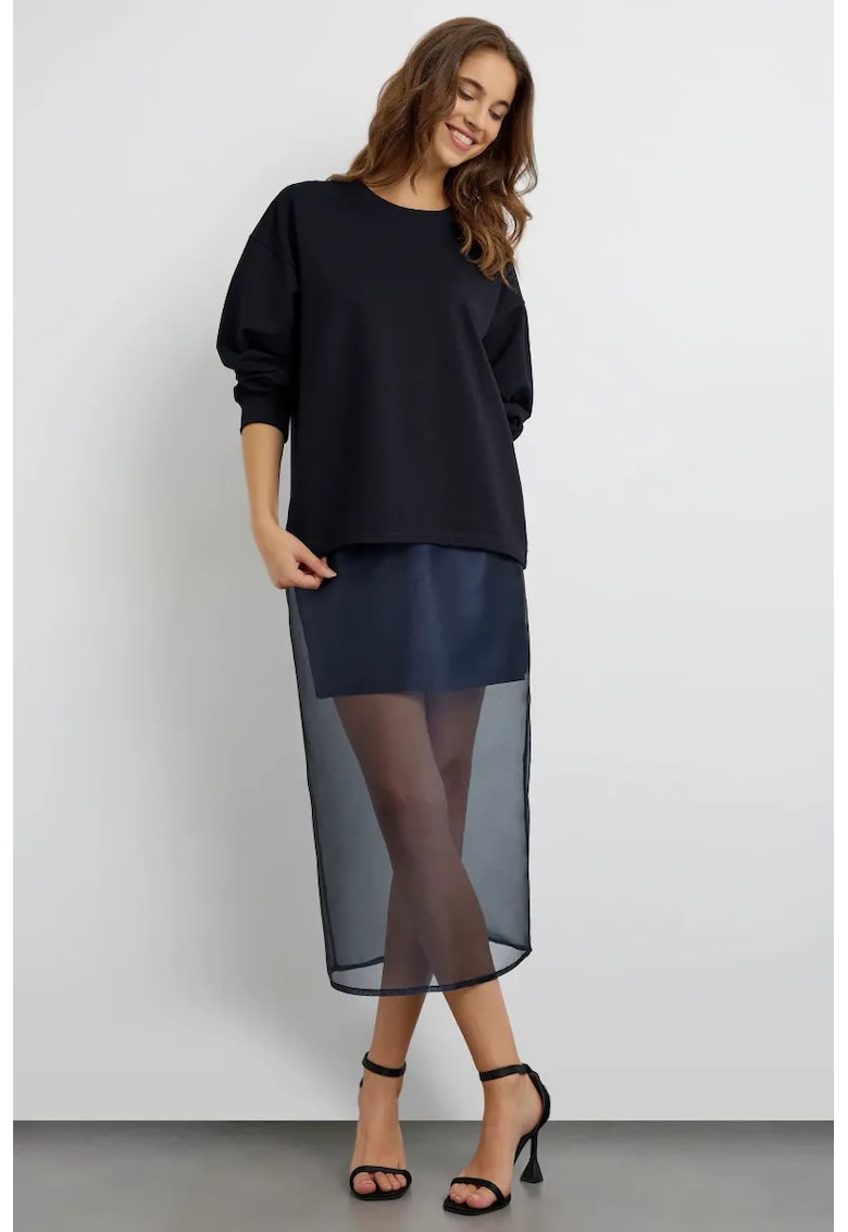 Bluza dama bleumarin - croiala lejera