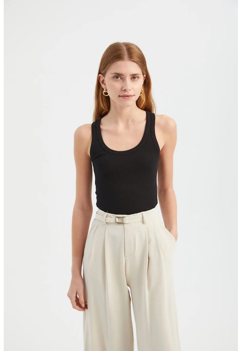 Top dama - camisol - negru - jerseu