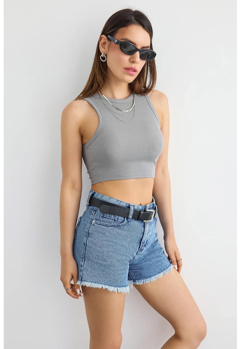 Maiou Basic Tesut - Gri - Bumbac