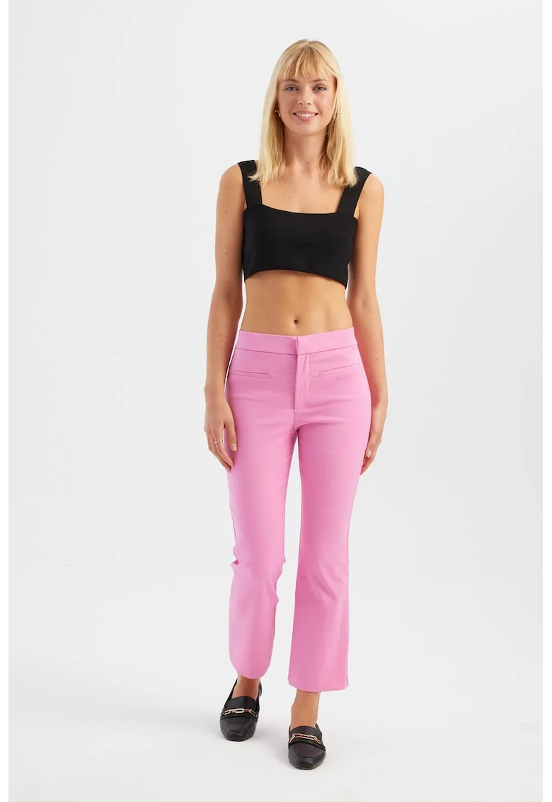 Top Crop - Decolteu Patrat - Negru - Material Respirabil -