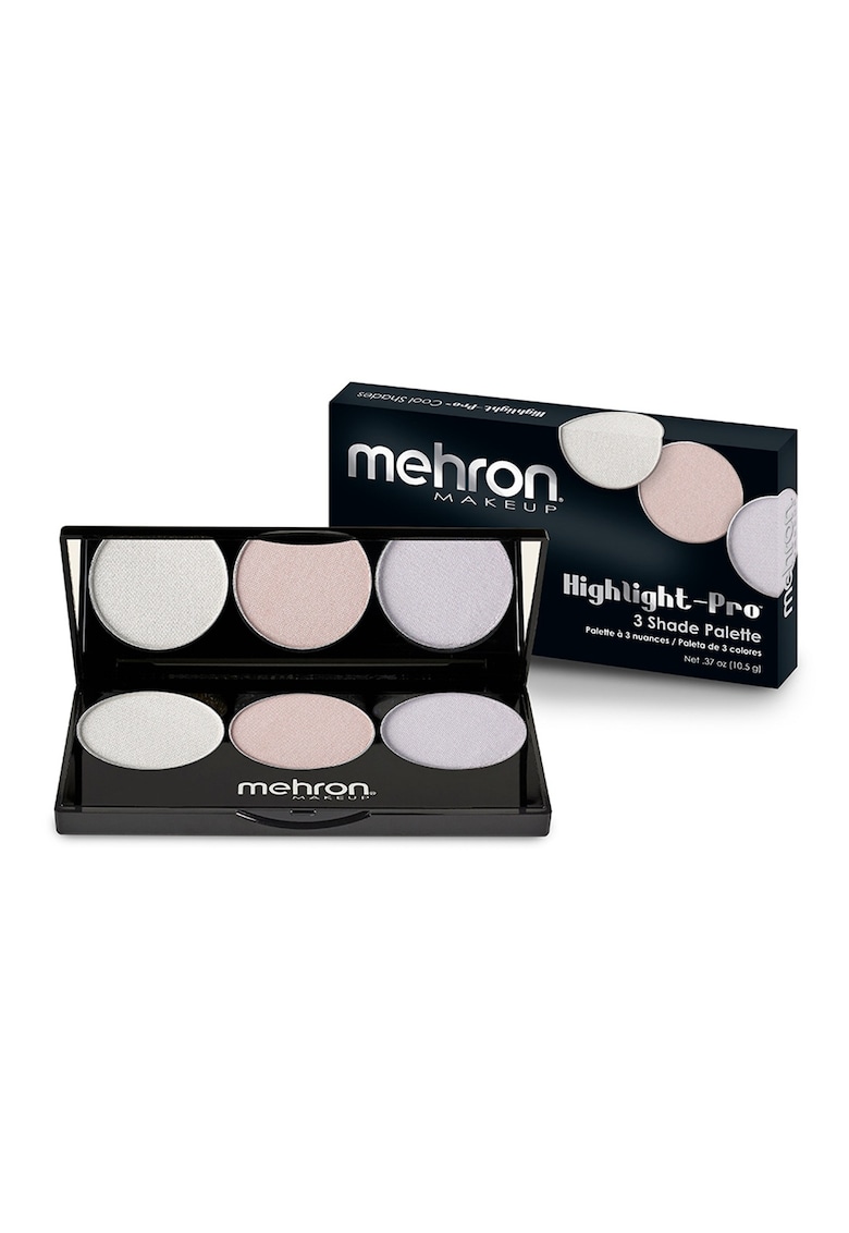 Paleta iluminatoare pentru fata si corp Highlight-Pro 3 Shade Palette Cool - 10.5g