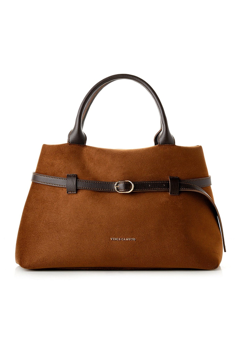 Geanta din piele intoarsa sintetica cu maner