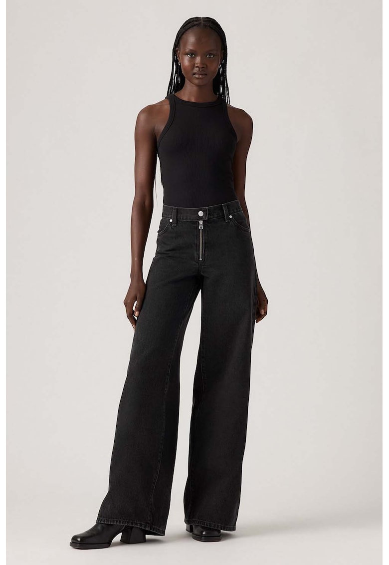 Youth Blugi de bumbac cu croiala ampla si talie medie