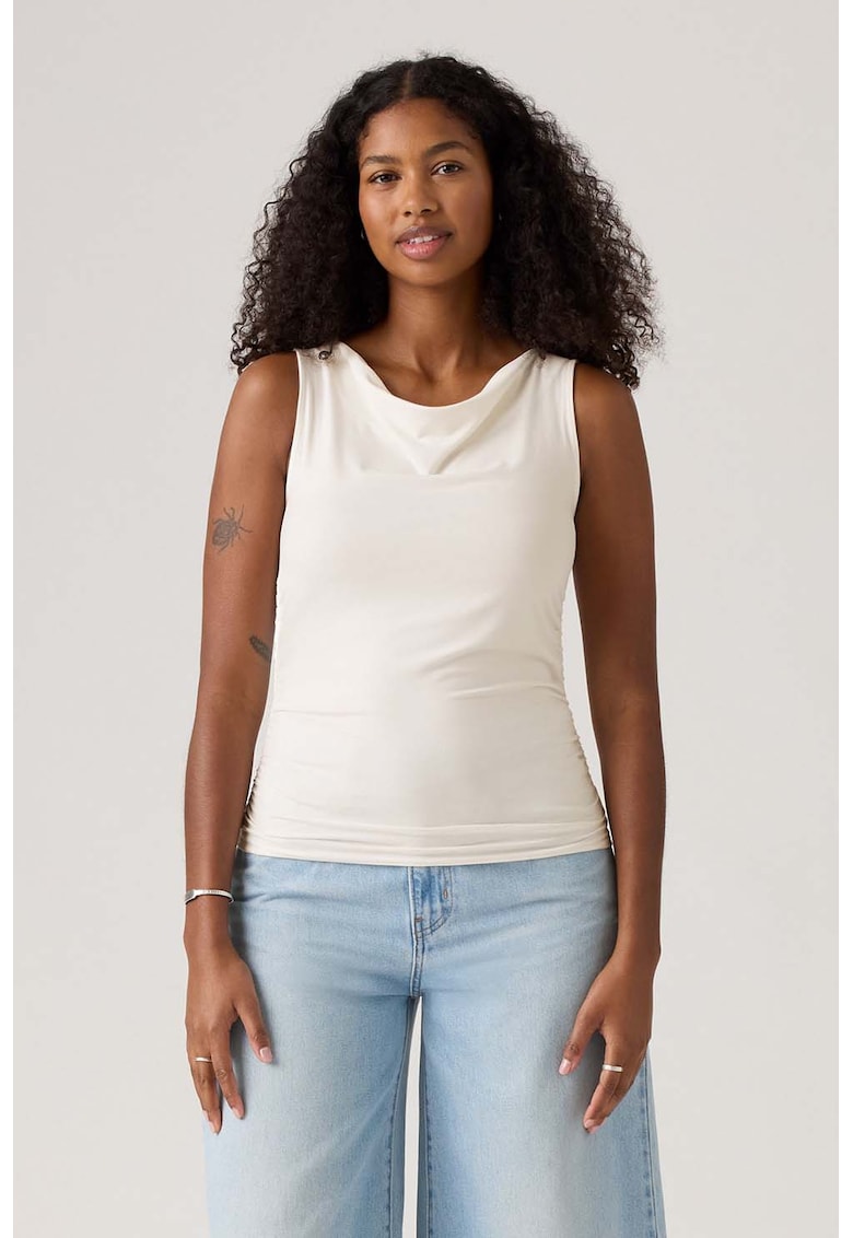 Top slim fit cu fronseuri Top slim fit cu fronseuri