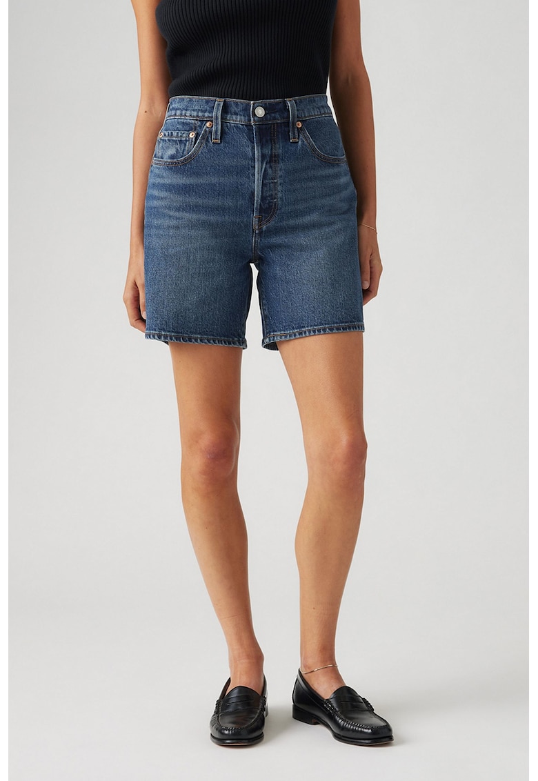 Pantaloni scurti de denim cu talie inalta 501®