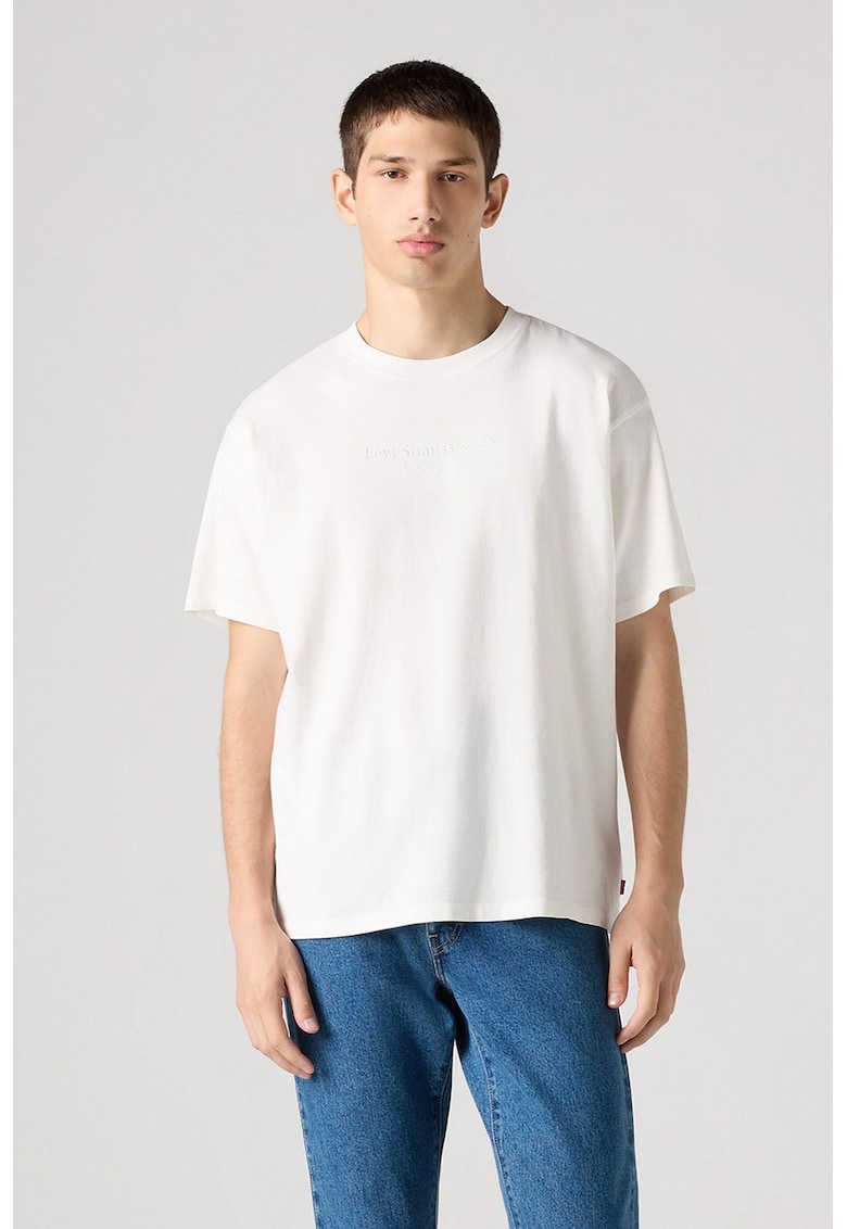 Tricou de bumbac cu logo Vintage