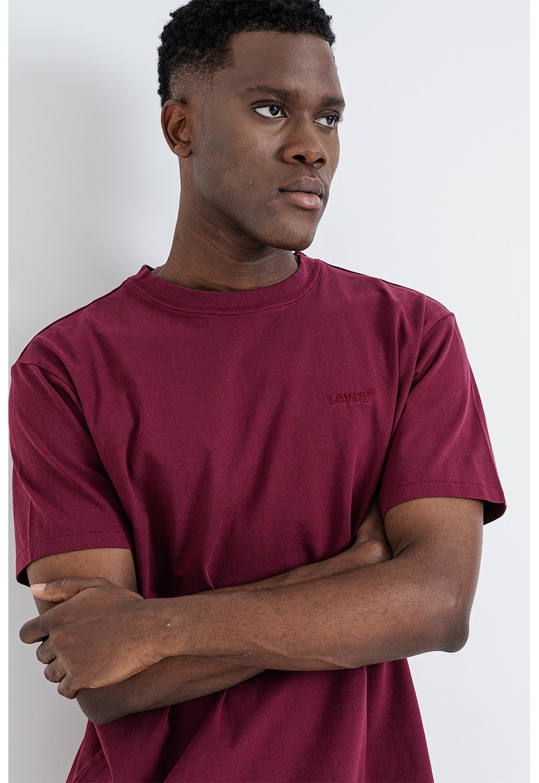 Tricou lejer din bumbac Red Tab™ - Rosu/Visiniu