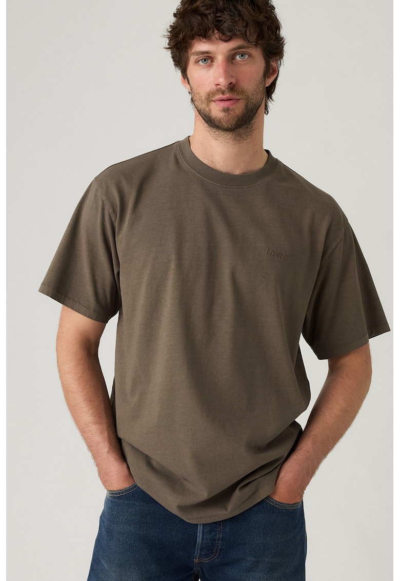 Tricou lejer din bumbac Red Tab™ - Maro inchis