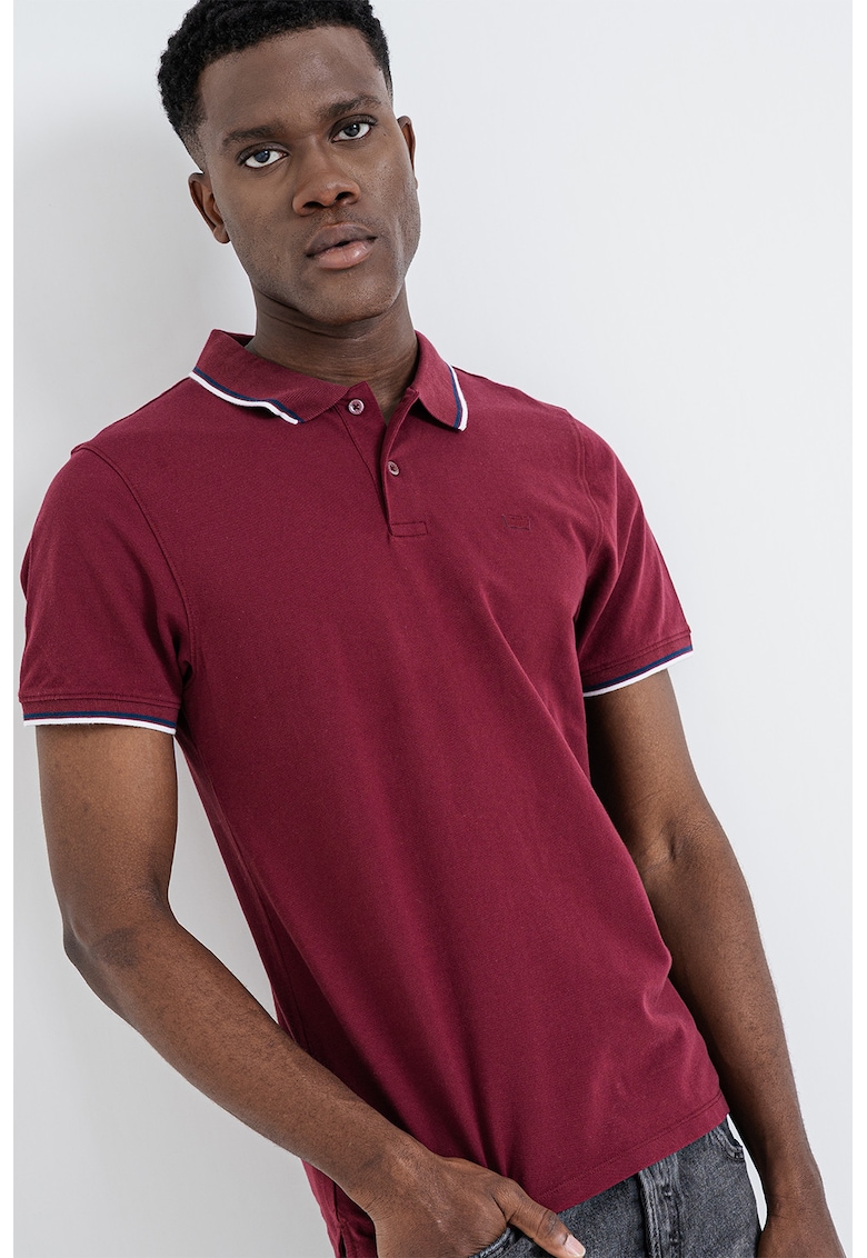 Tricou polo slim fit Housemark - Visiniu