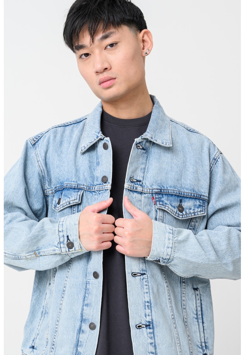 Jacheta relaxed fit din denim