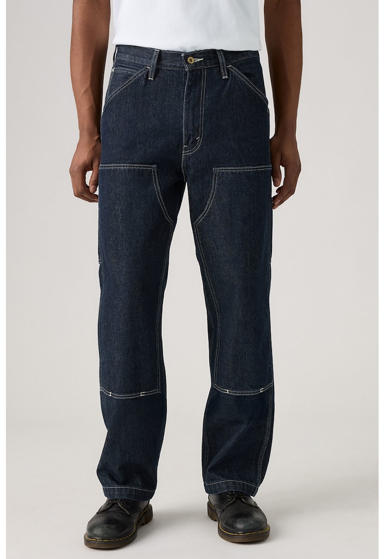 Blugi relaxed fit - Albastru ultramarin