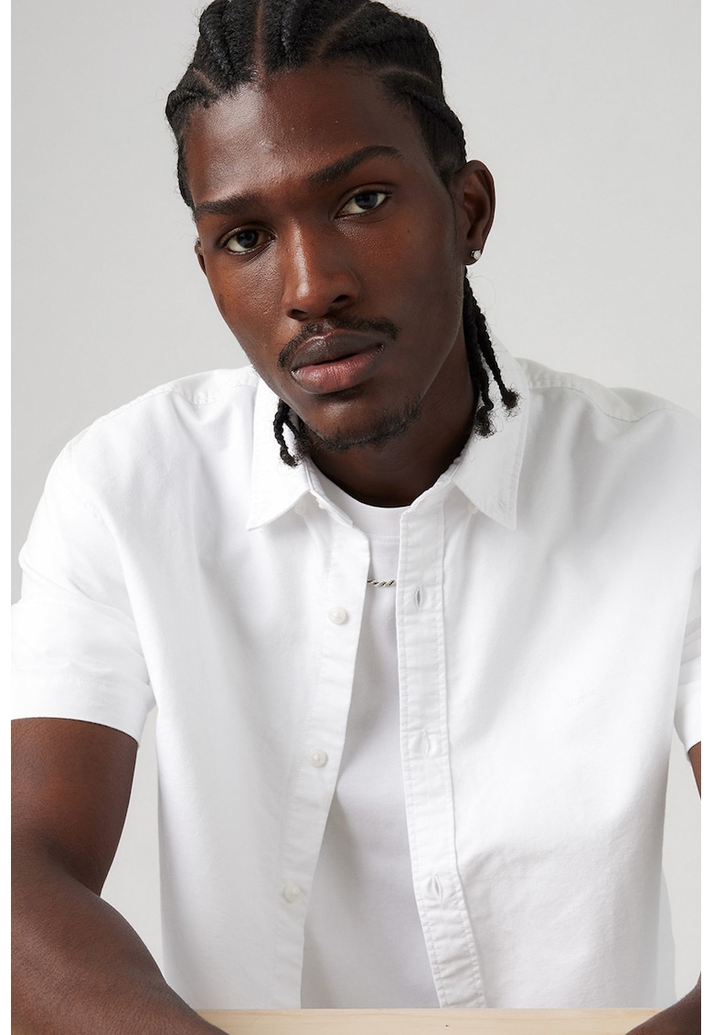 Camasa de bumbac cu maneci cazute Camasa de bumbac cu maneci cazute