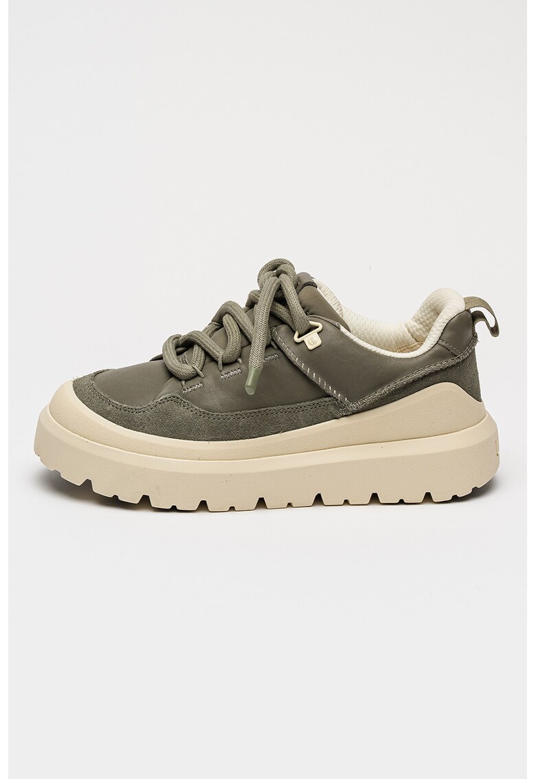 Pantofi sport low-cut de piele cu garnituri de piele intoarsa Heritage Utility - Verde