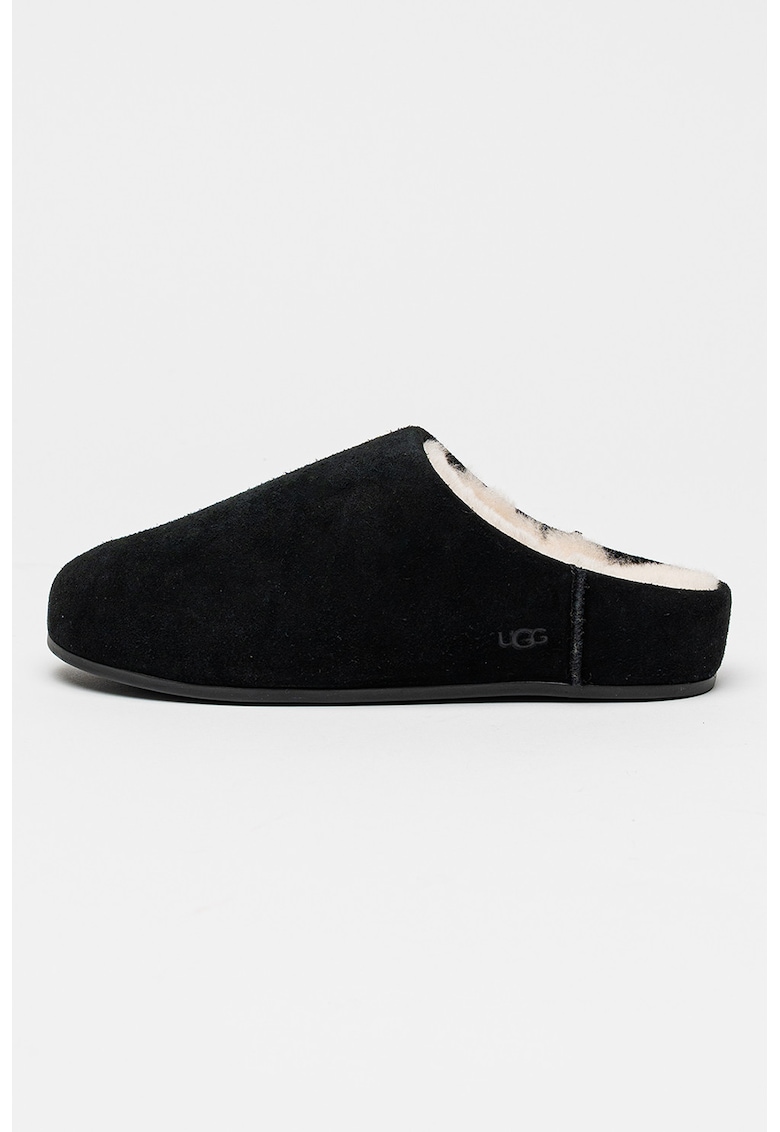 Papuci slip-on din piele intoarsa Elea