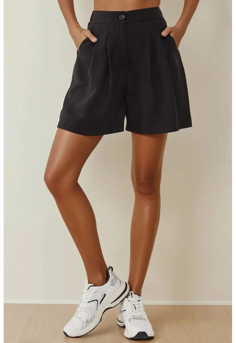 Pantaloni scurți dama talie înaltă