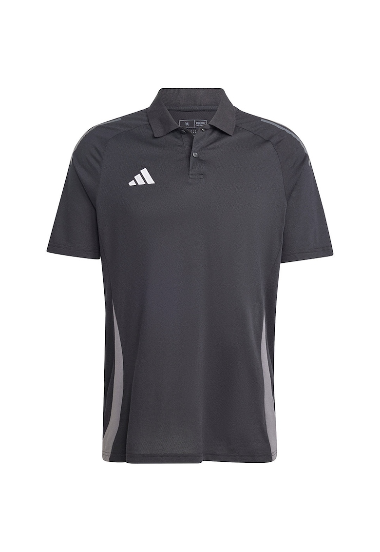 Tricou sport barbati Tiro 24 Competition - poliester/bumbac - negru/gri