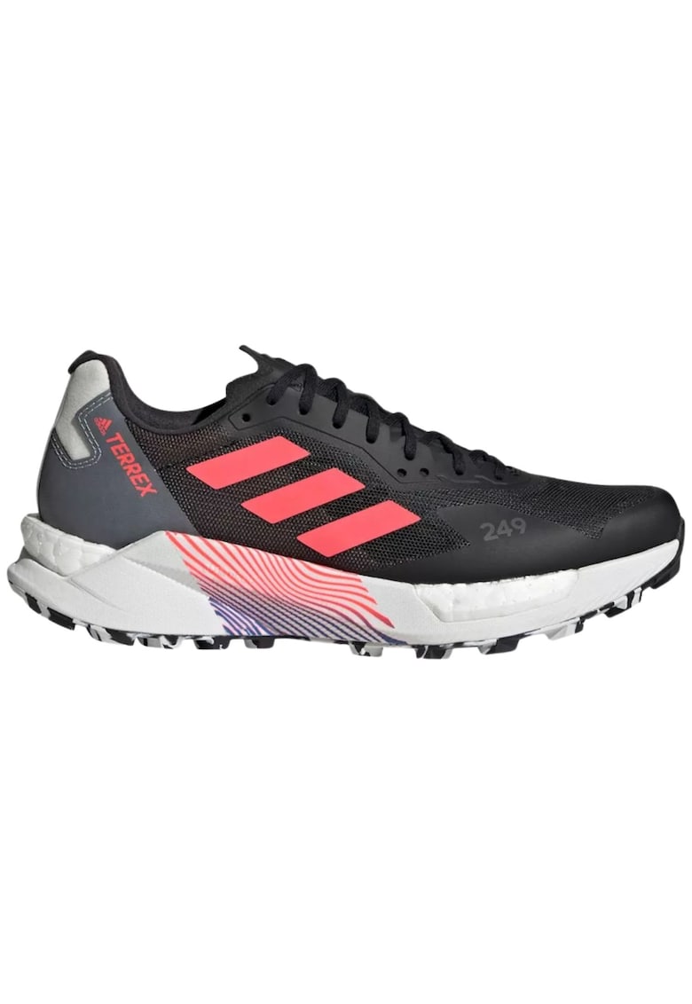 Pantofi sport dama  Terrex Agravic Ultra - sintetic/textil - pentru alergare/antrenament - negru/roz