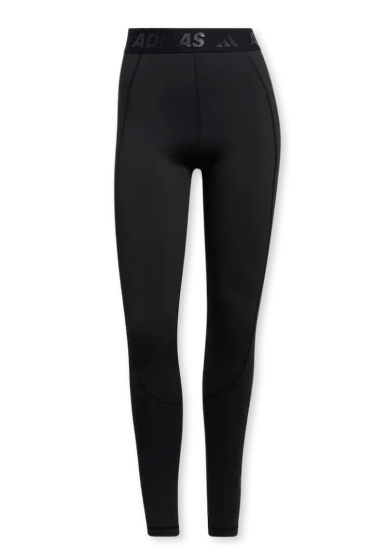Pantaloni sport dama -  colanti Techfit - negru - material elastic - pentru alergare/antrenament - Pantaloni sport dama -  colanti Techfit - negru - material elastic - pentru alergare/antrenament -
