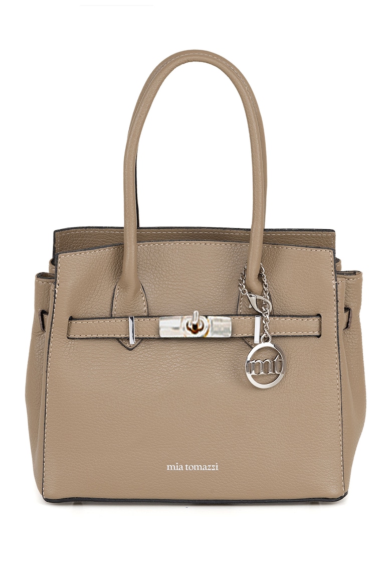 Geanta din piele cu maner si bareta aditionala