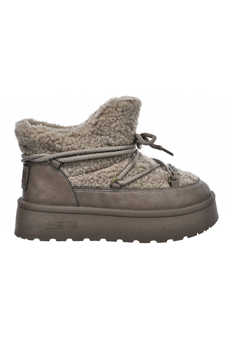 Cizme slip-on cu sireturi