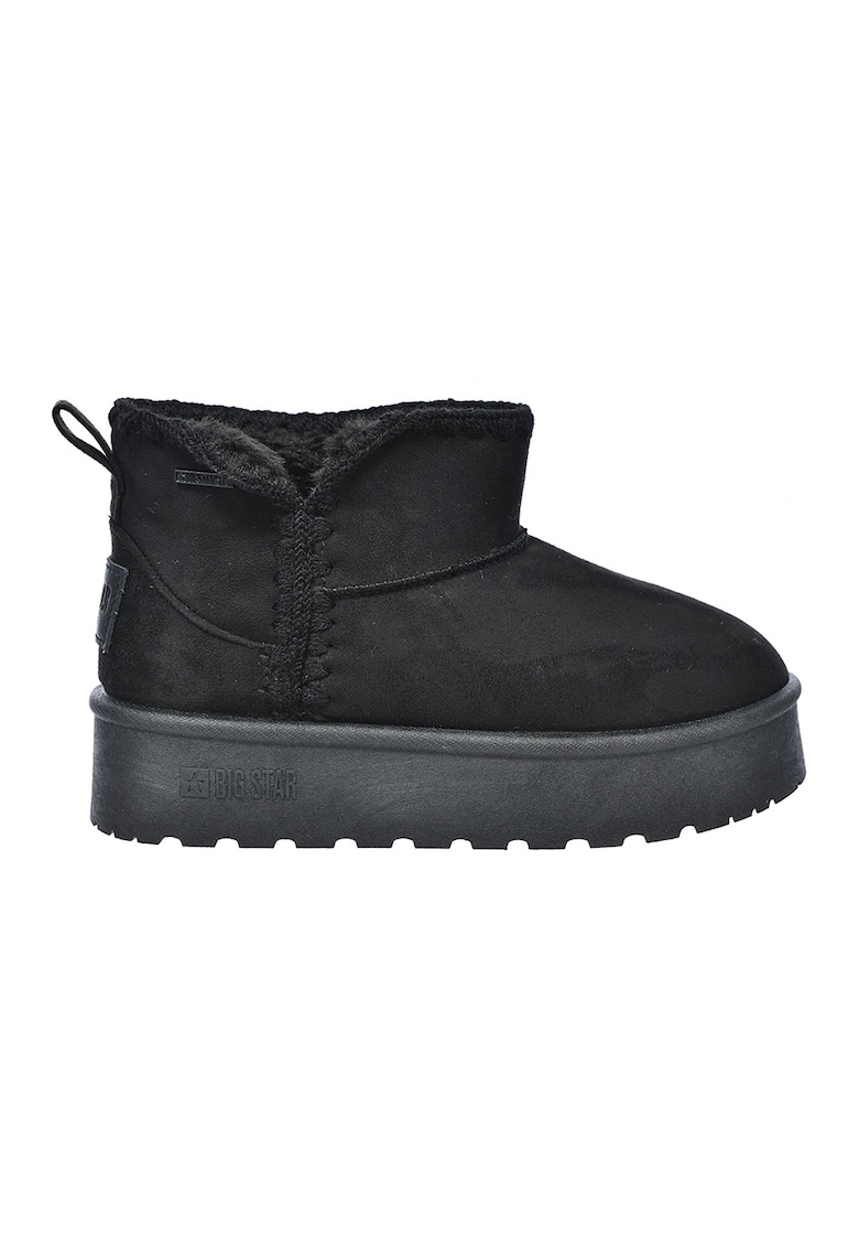 Ghete cu talpa plata - Negru stins