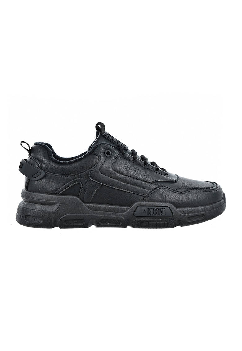 Pantofi sport de piele ecologica - Negru