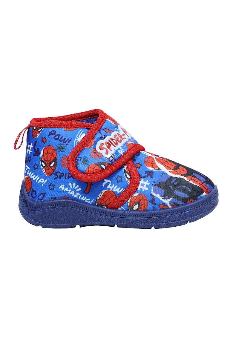 Pantofi mid-cut cu velcro Spiderman