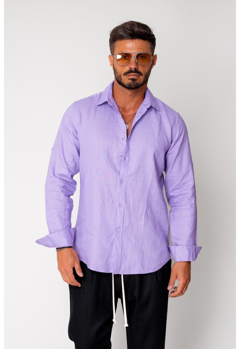 Camasa din 100% In Mauve 17303 - Mov