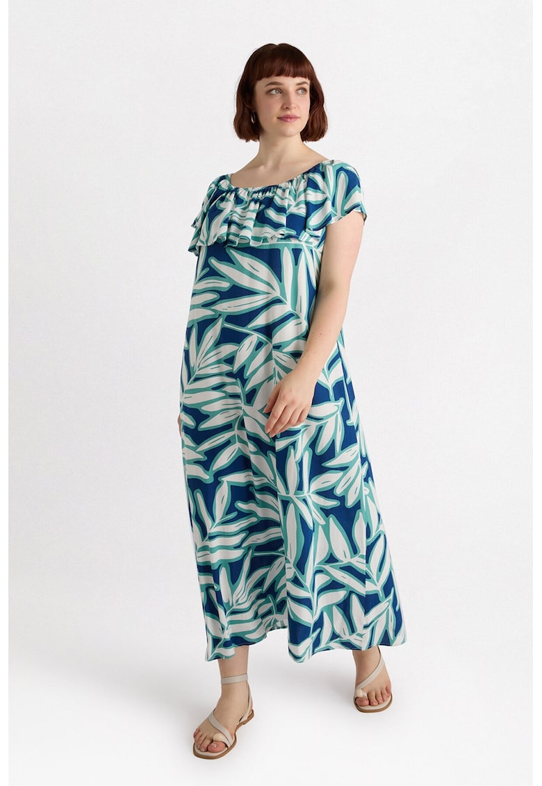 Rochie maxi cu decolteu pe umeri