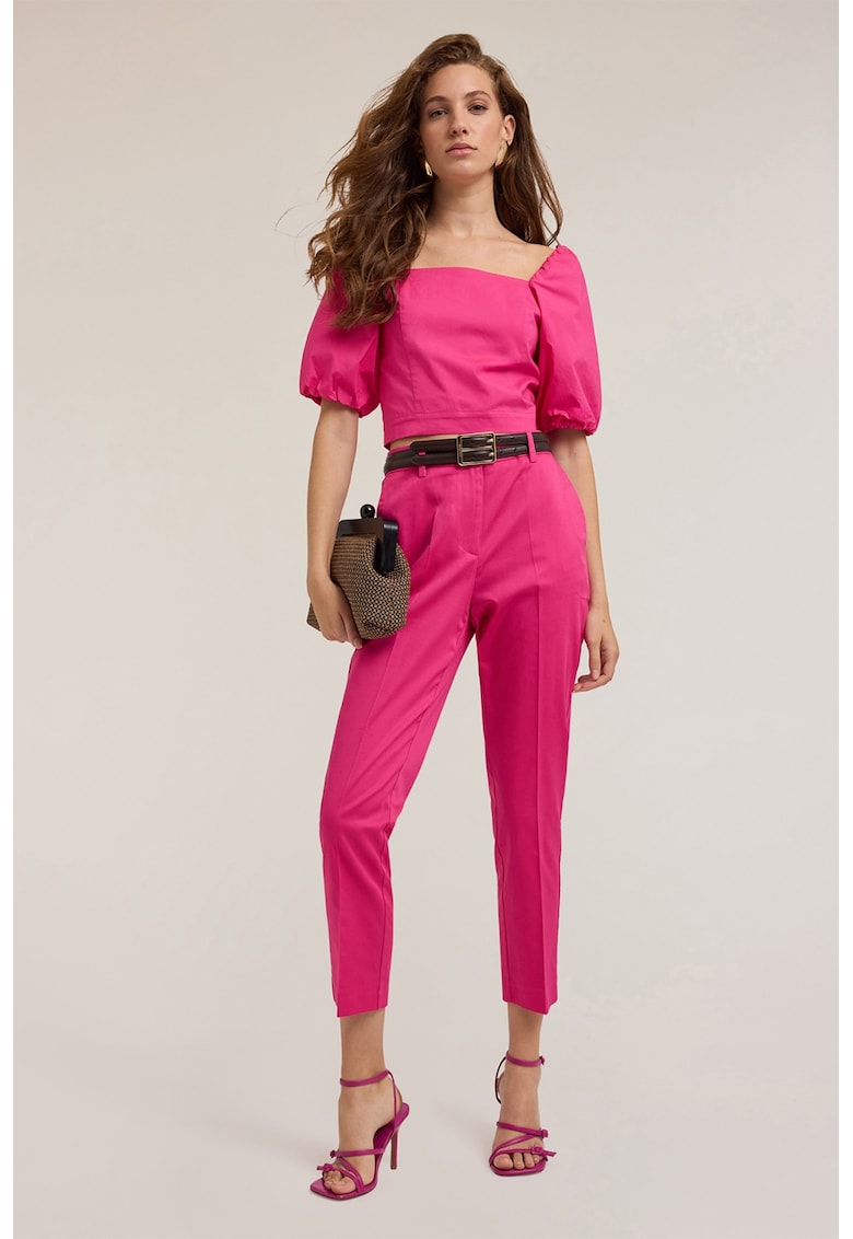 Pantaloni eleganti cu croiala conica