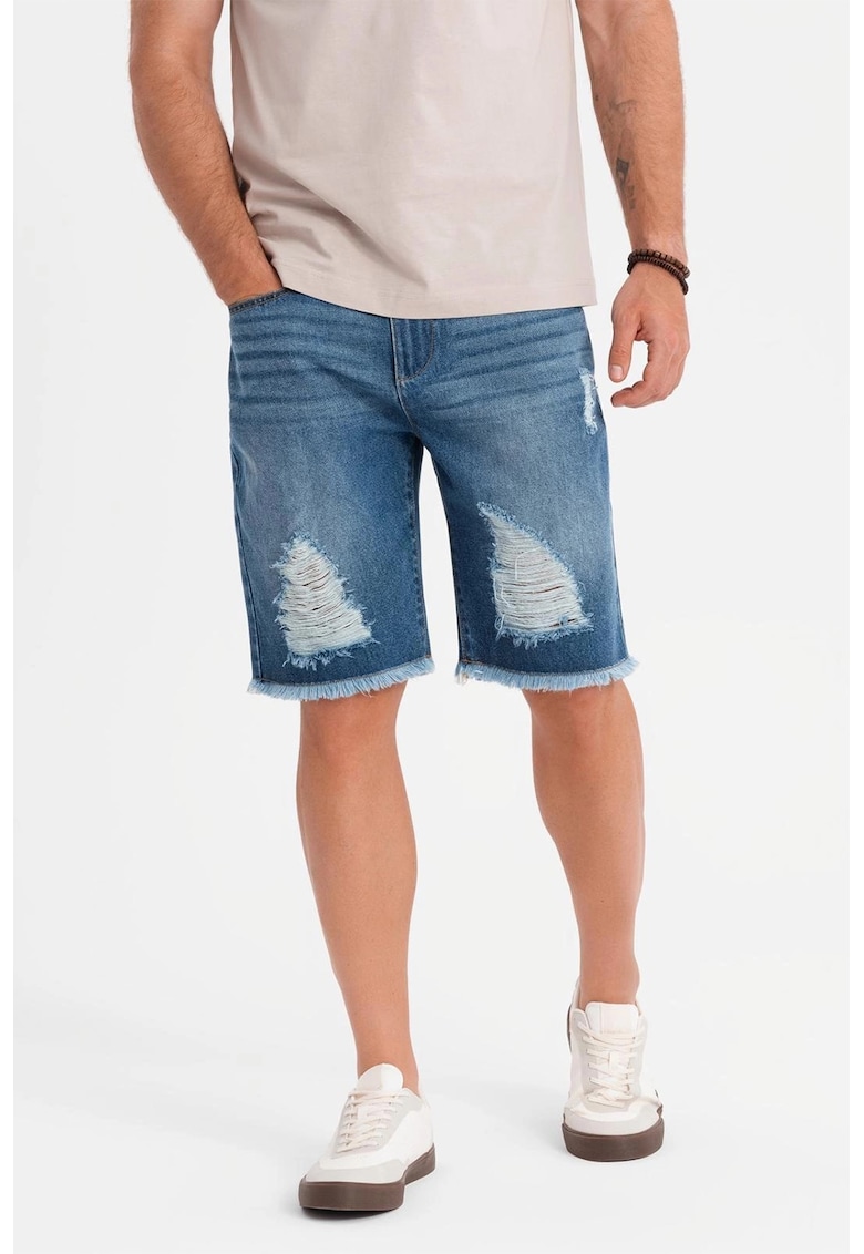 Blugi scurti - Albastru pastel