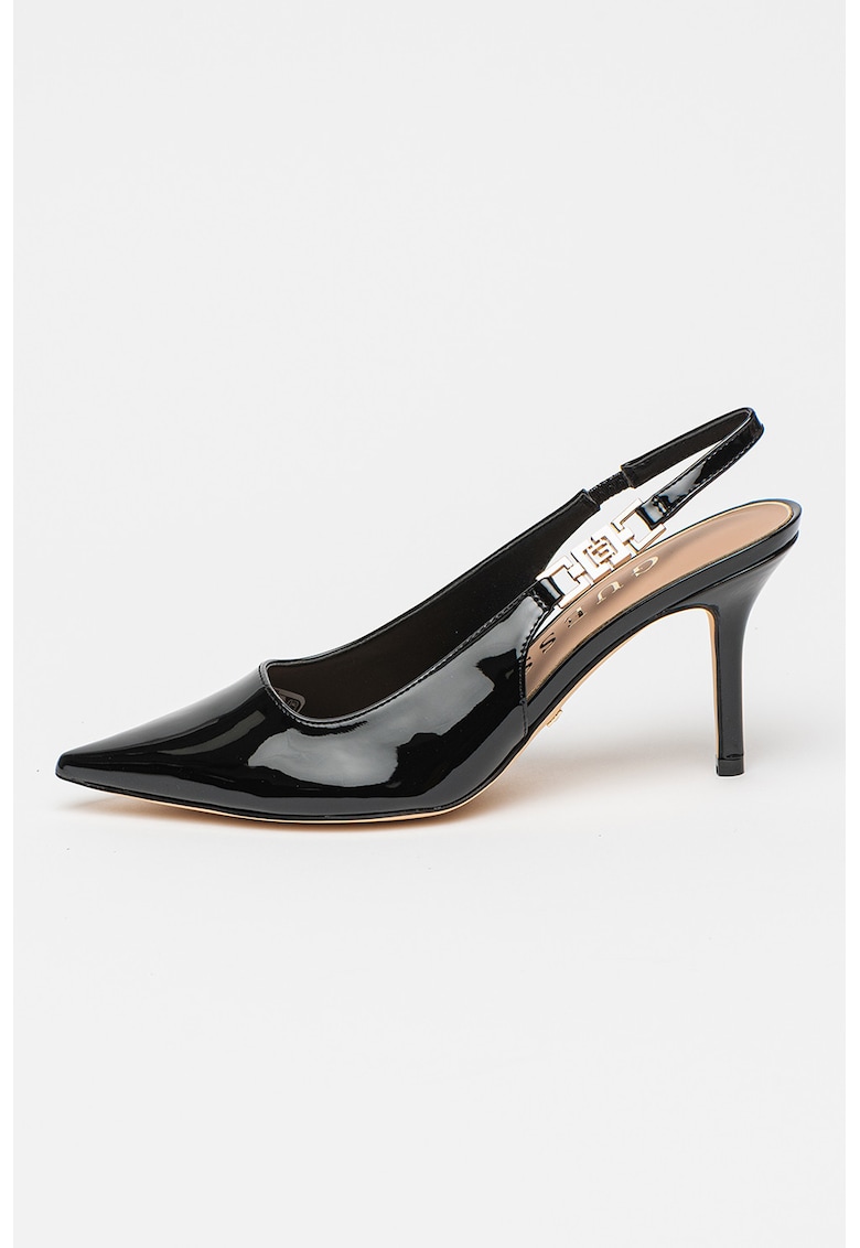 Pantofi slingback cu aspect lacuit Pantofi slingback cu aspect lacuit