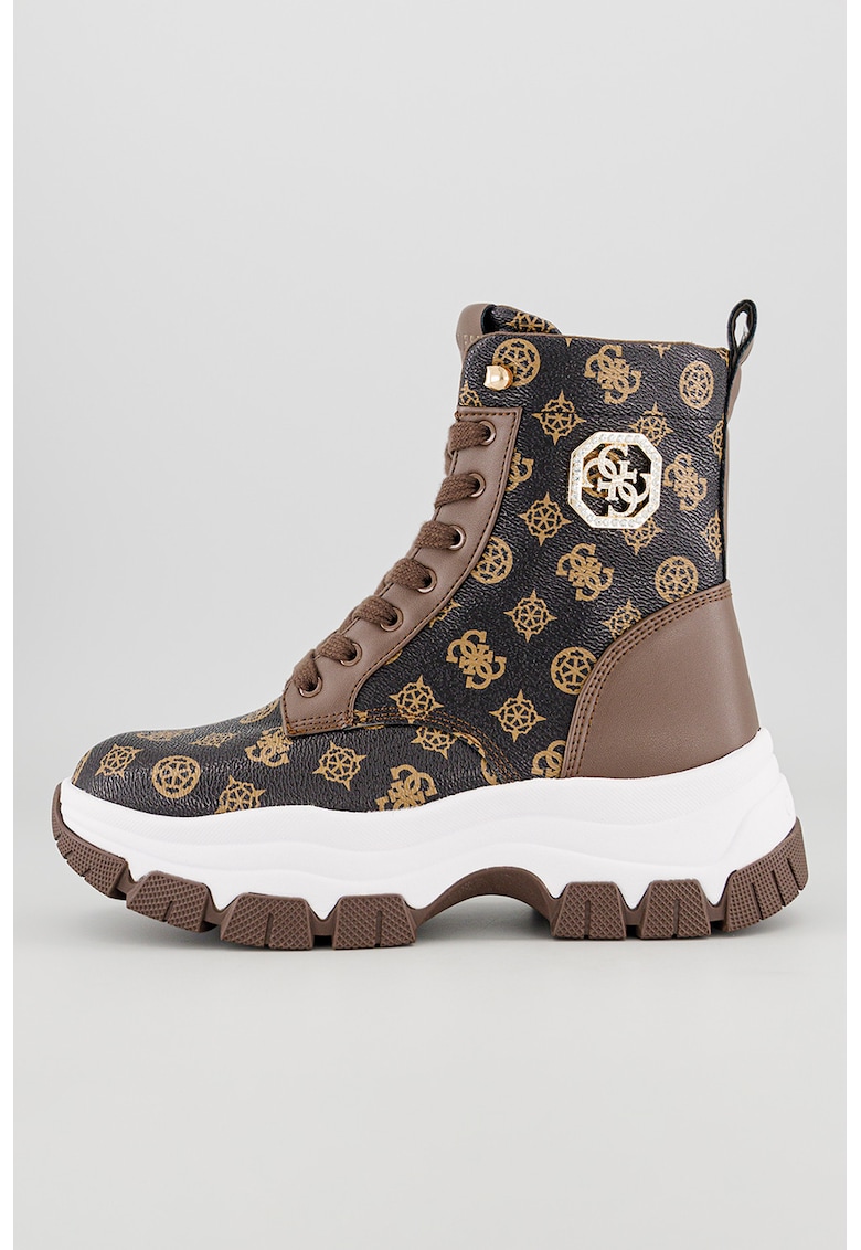 Ghete de piele ecologica cu imprimeu logo